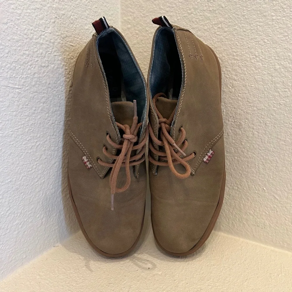 Ben Sherman Mens Brown Faux Suede Chukka‎ Desert Boots Sneakers Brown Size 10